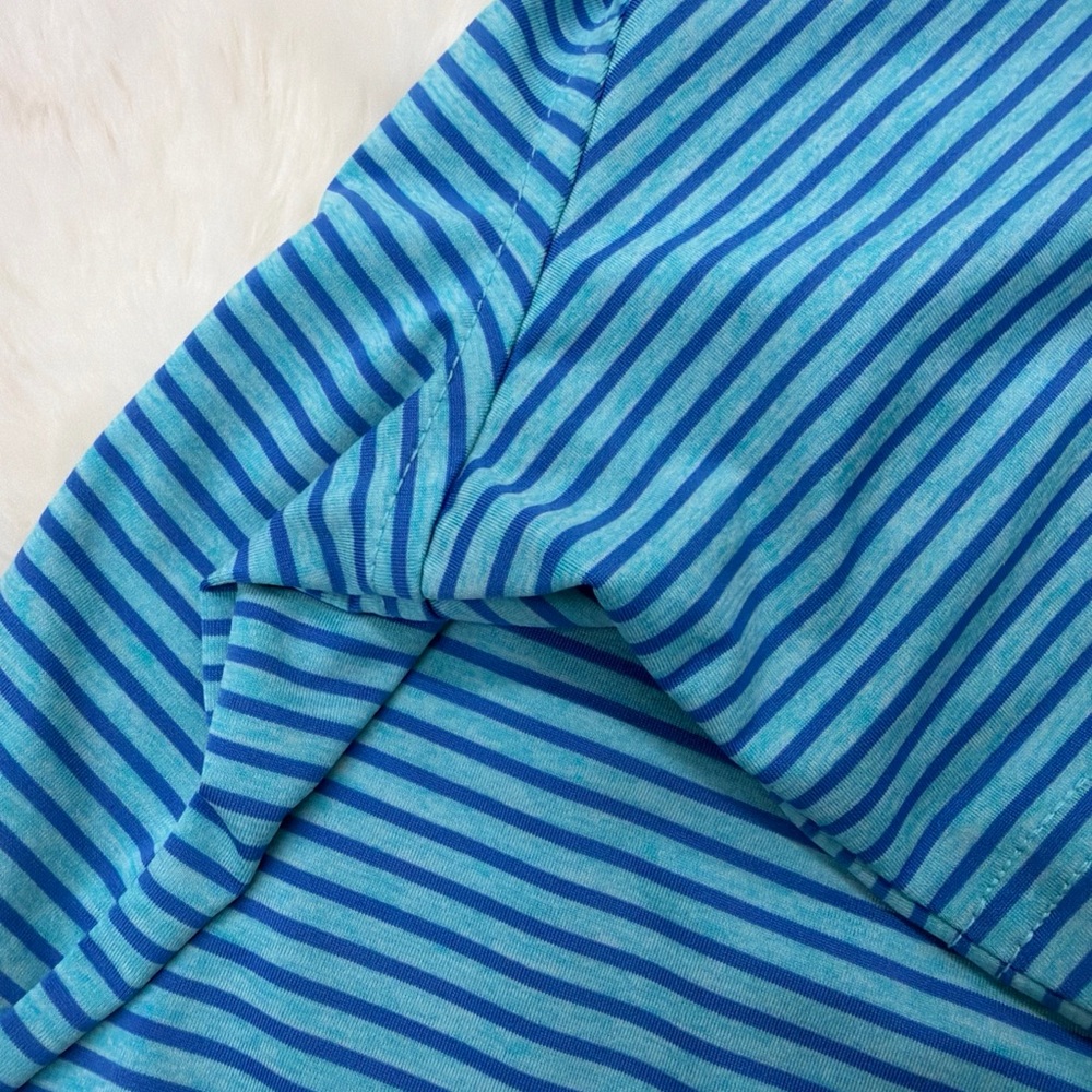 Vineyard Vines Aqua Striped Polo Shirt - Picture 9 of 14